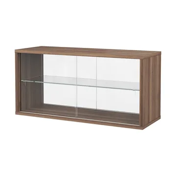 Vitrine Pira - Noz-vidro transparente, 90x31 cm, 4 portas - Pira