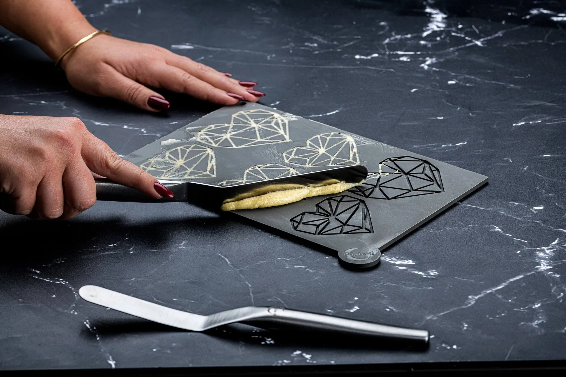 Plate-it formas, Love At First Bite, silicone, 3 peças Plate It