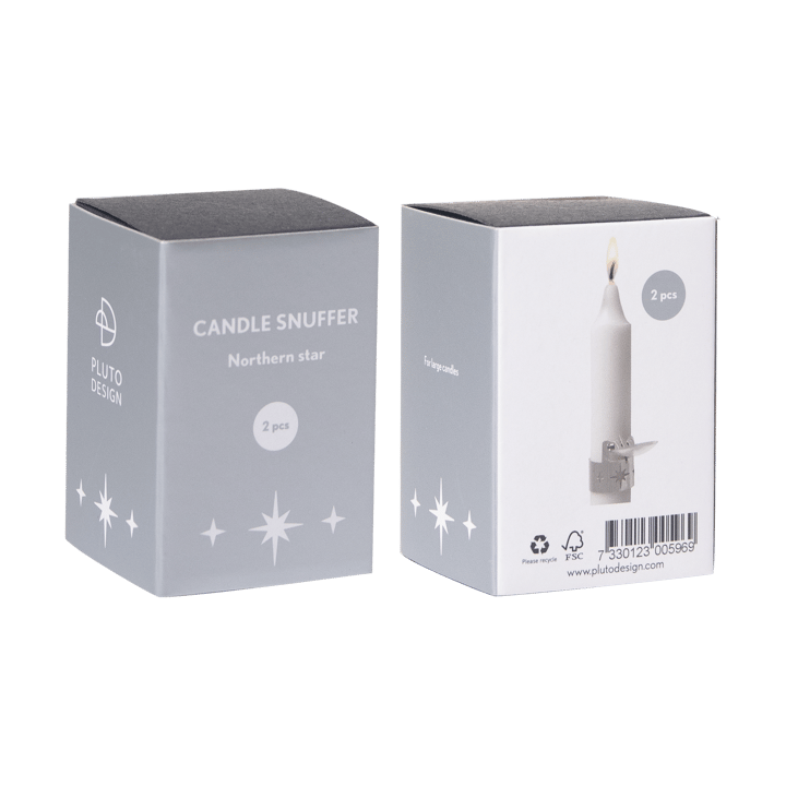 Apaga-velas Northern star 2 un., Prata Pluto Design