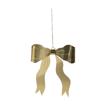 Bow pendente decorativo - Ouro - Pluto Design