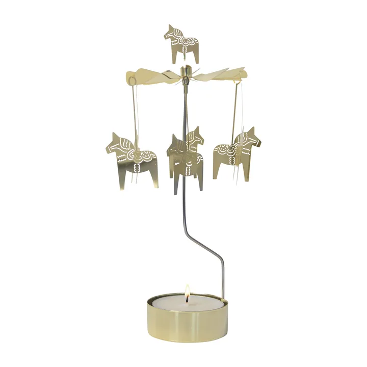 Carrilhão de anjos Cavalo Dala graande 25 cm - Dourado - Pluto Design