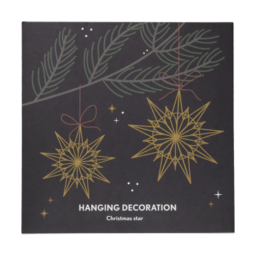 Christmas star pendente decorativo - Ouro - Pluto Design
