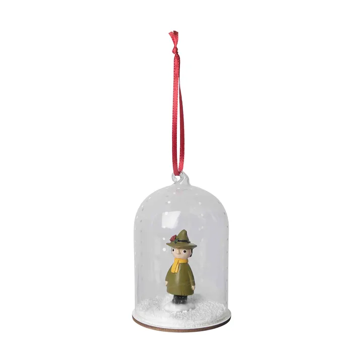 Enfeite de Natal globo de neve Mumin - Snufkin - Pluto Design