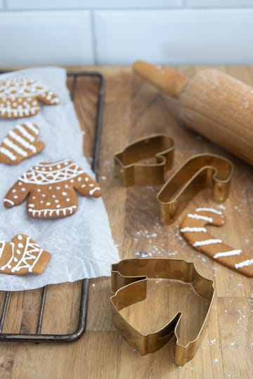 Forma para biscoitos Winter 3 Peças - Ouro - Pluto Design