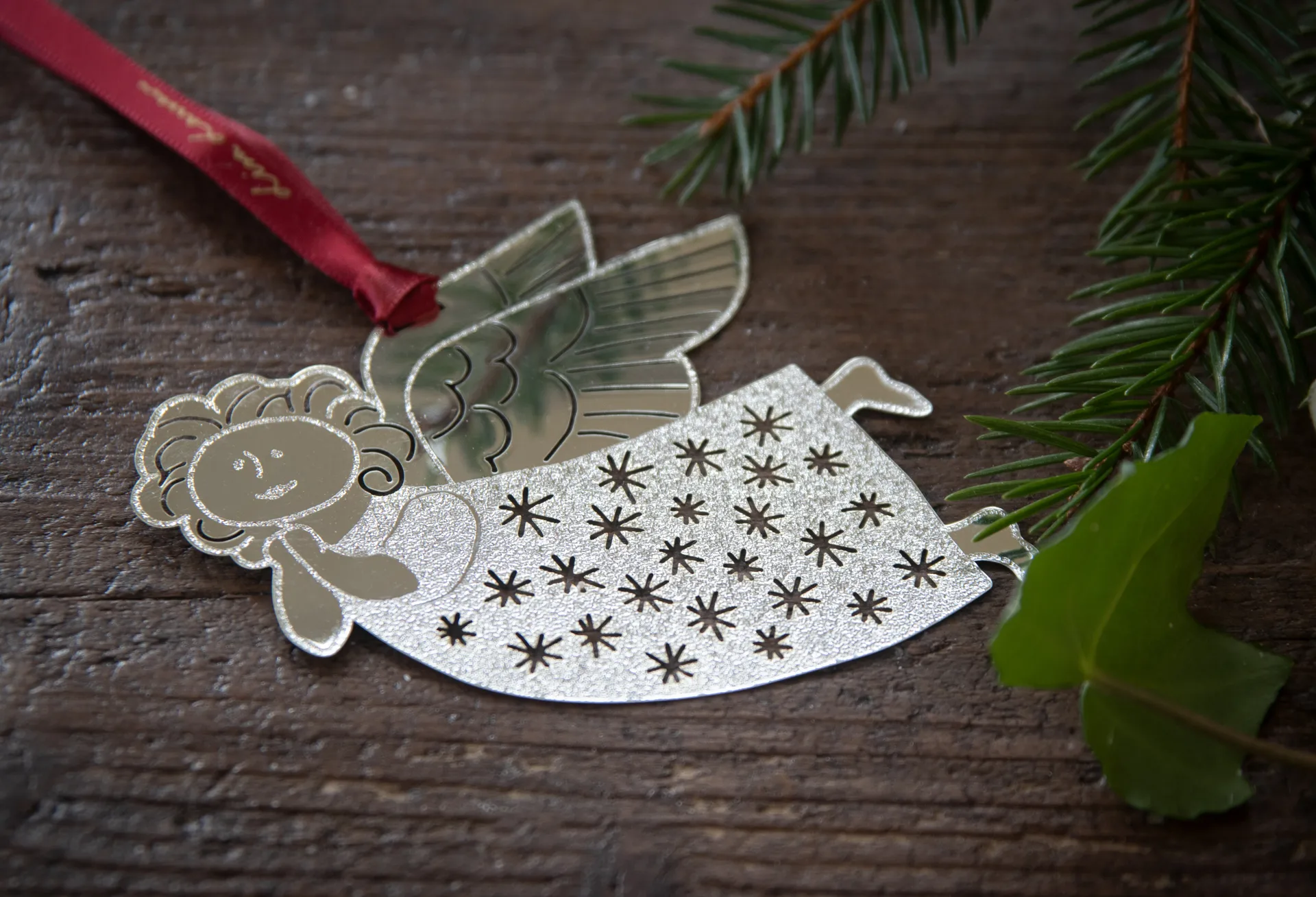 Lisa Larson Hanna pendente decorativo, Prata Pluto Design