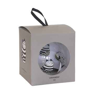 Lisa Larson katter bola de Natal - Branco-preto - Pluto Design