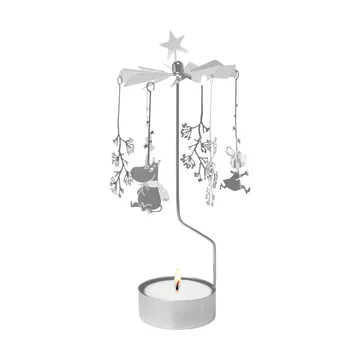 Mumin móbile para velas de anjos XL - Primeira neve, prata - Pluto Design