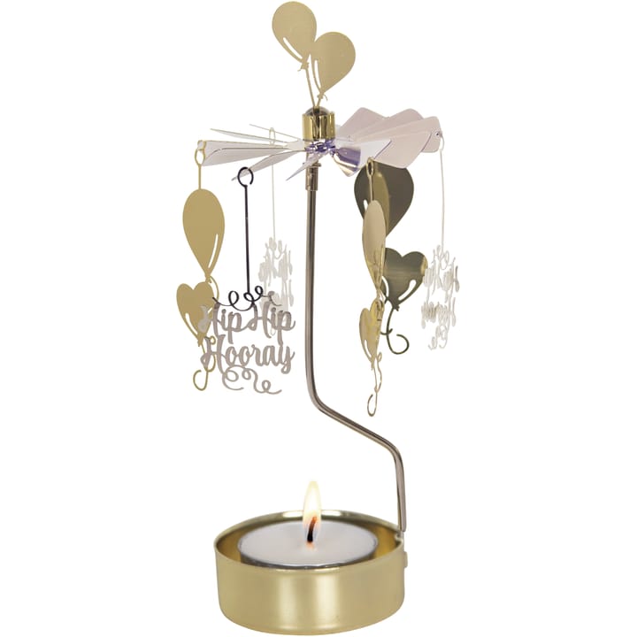 Porta velas angel chimes Fira - Prateado-dourado - Pluto Design