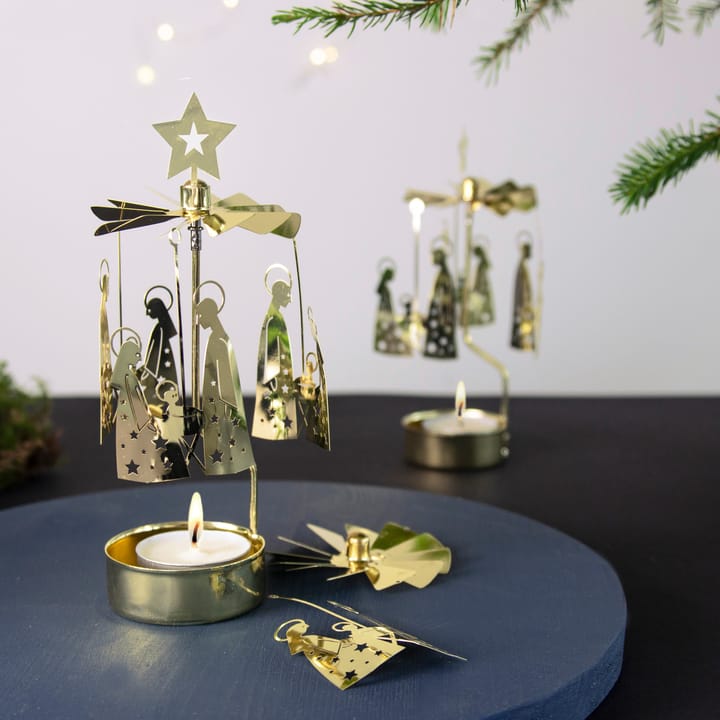  Presépio de família Anjo vo, Dourado Pluto Design