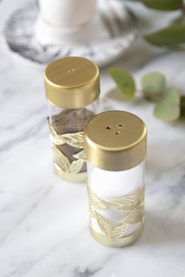 Saleiro e pimenteiro Greenska - Dourado-vidro - Pluto Design