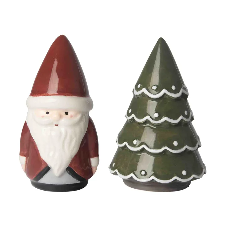 Santa saleiro e pimenteiro - Duende, pinheiro - Pluto Design