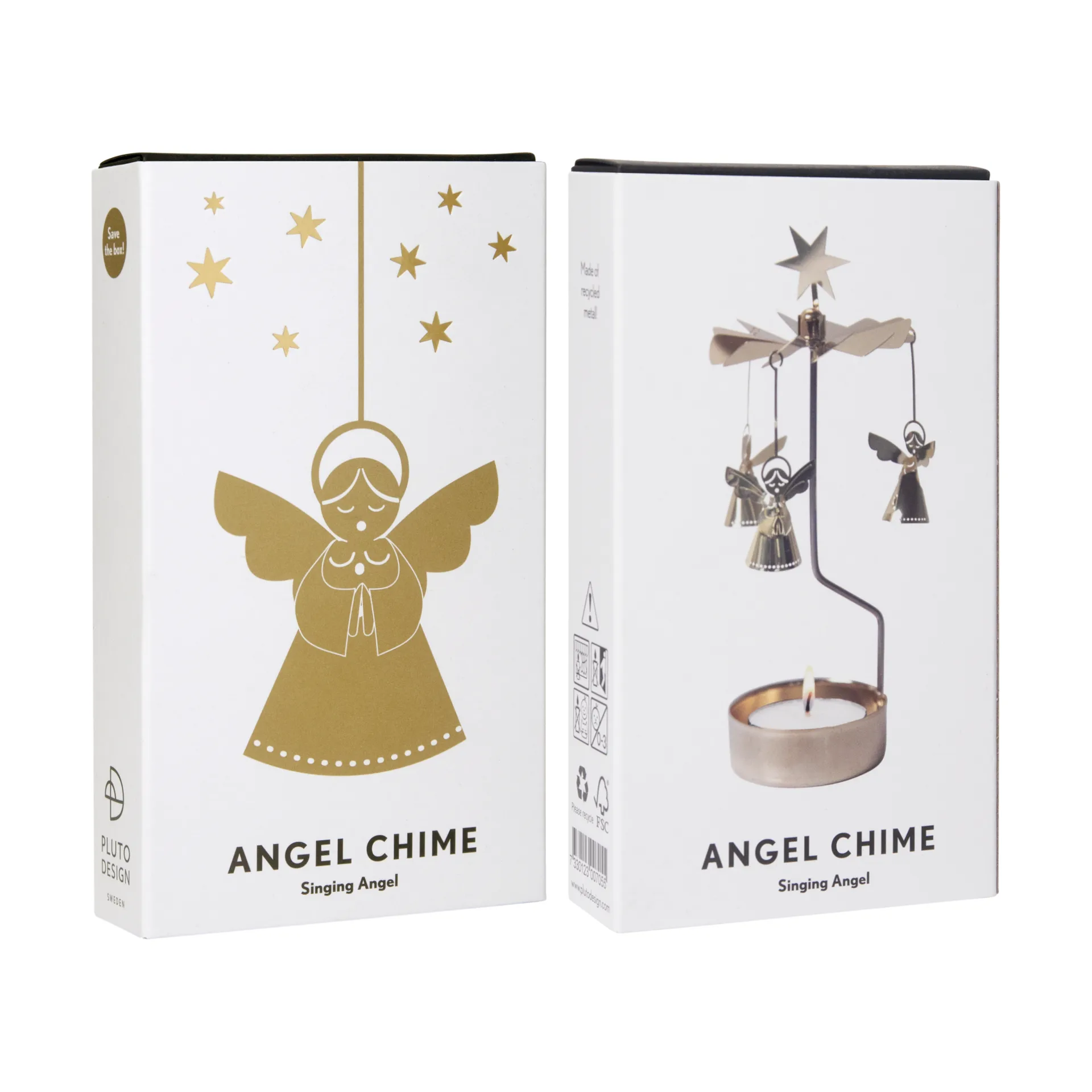Singing angel 3D móbile para velas de anjos, Ouro Pluto Design