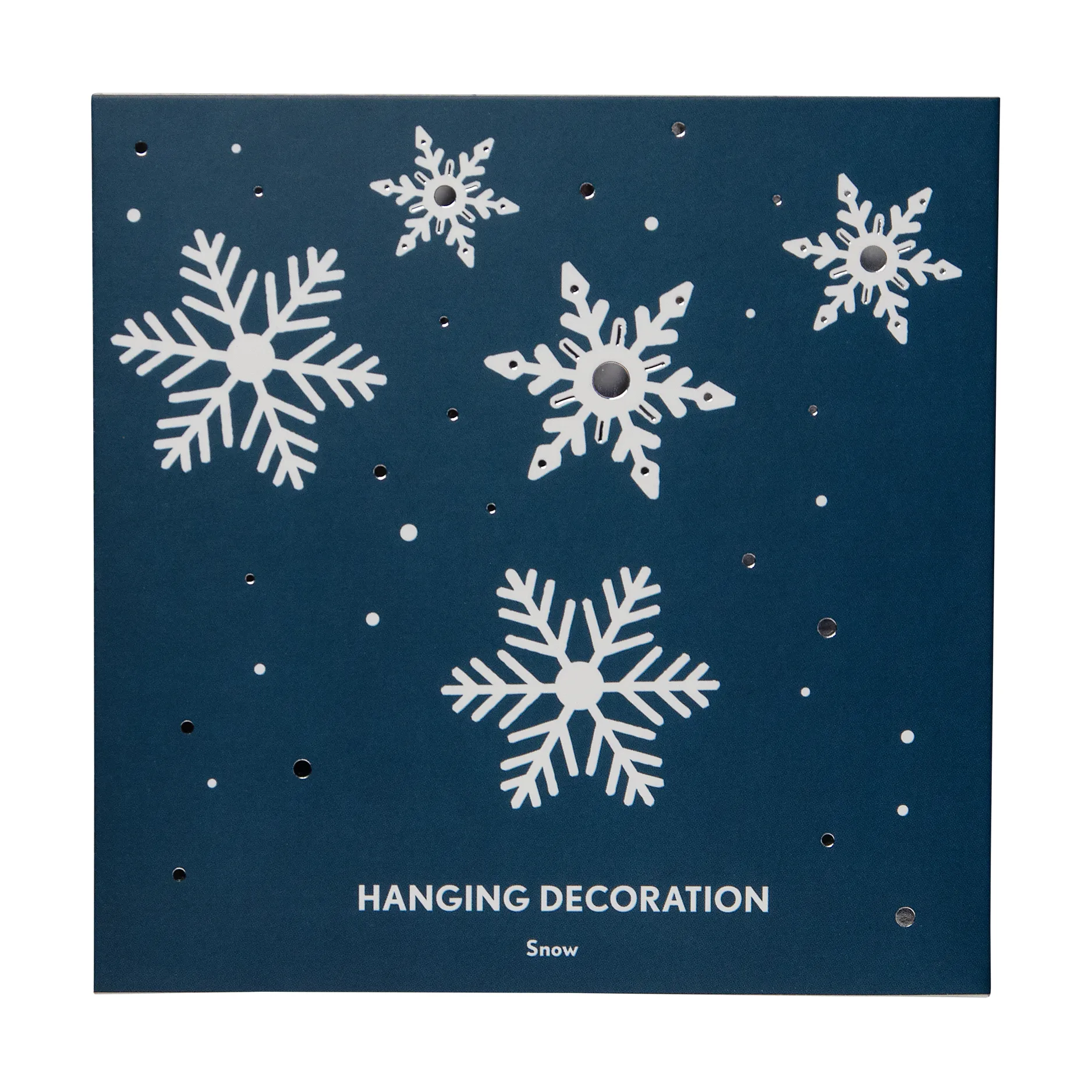 Snow enfeite de Natal, Prata Pluto Design