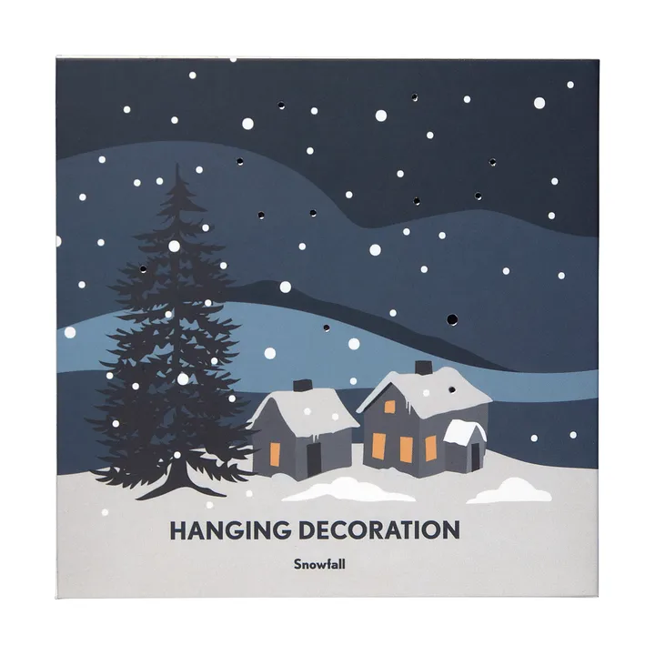 Snow fall enfeite de Natal , Prata Pluto Design