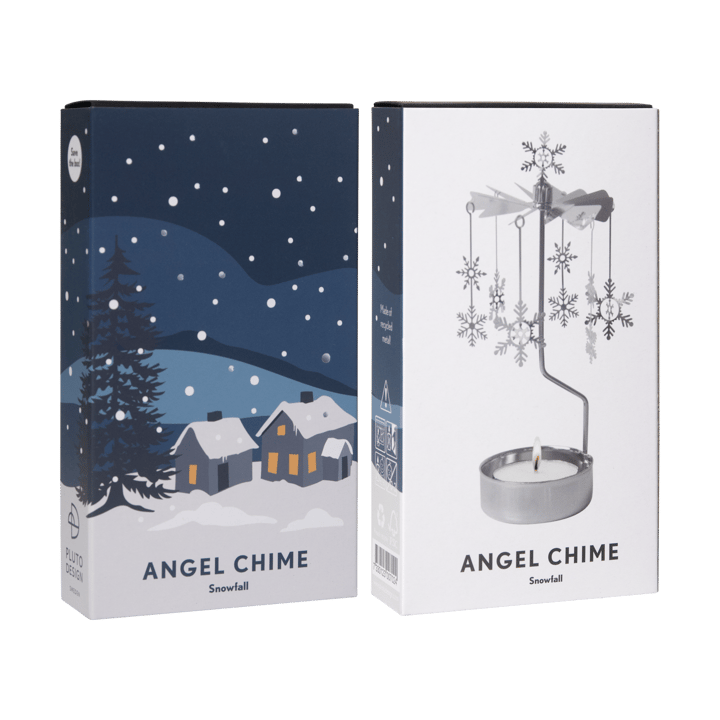 Snowfall móbile para velas de anjos, Prata Pluto Design