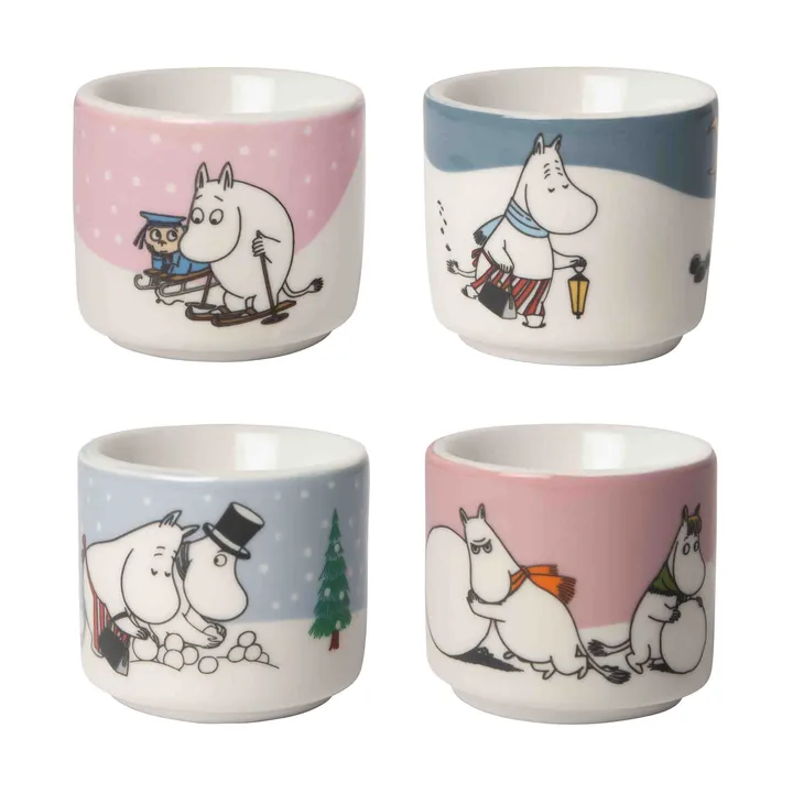 Suporte para ovos Mumin, 4 un. - Mumin inverno - Pluto Design