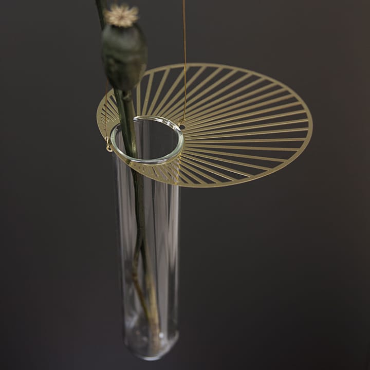 Vaso suspenso Sun 15 cm, transparente-dourado Pluto Design