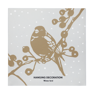 Winter Bird L enfeite de Natal - Ouro - Pluto Design