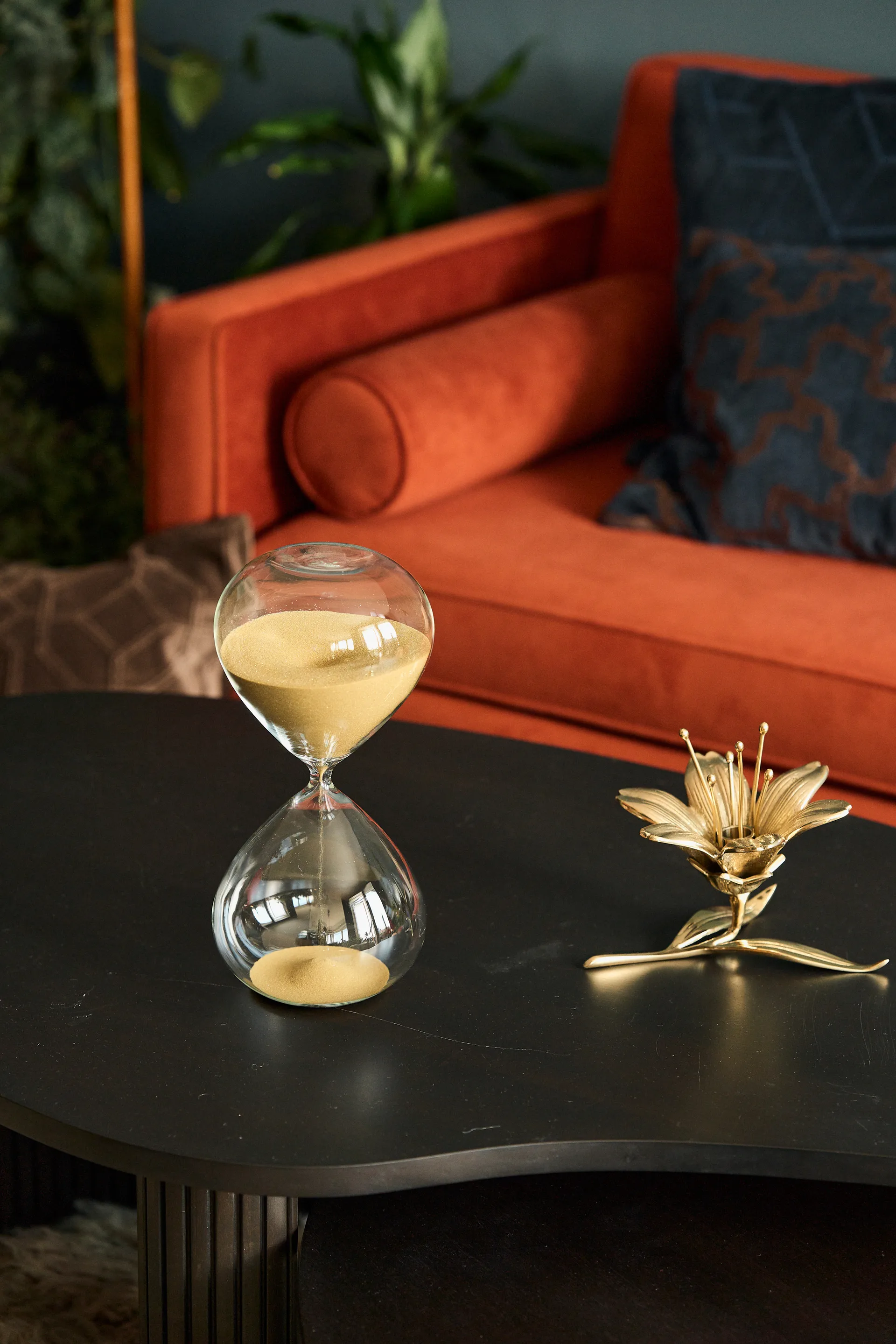 Ampulheta Bola M 30 cm, Dourado POLSPOTTEN