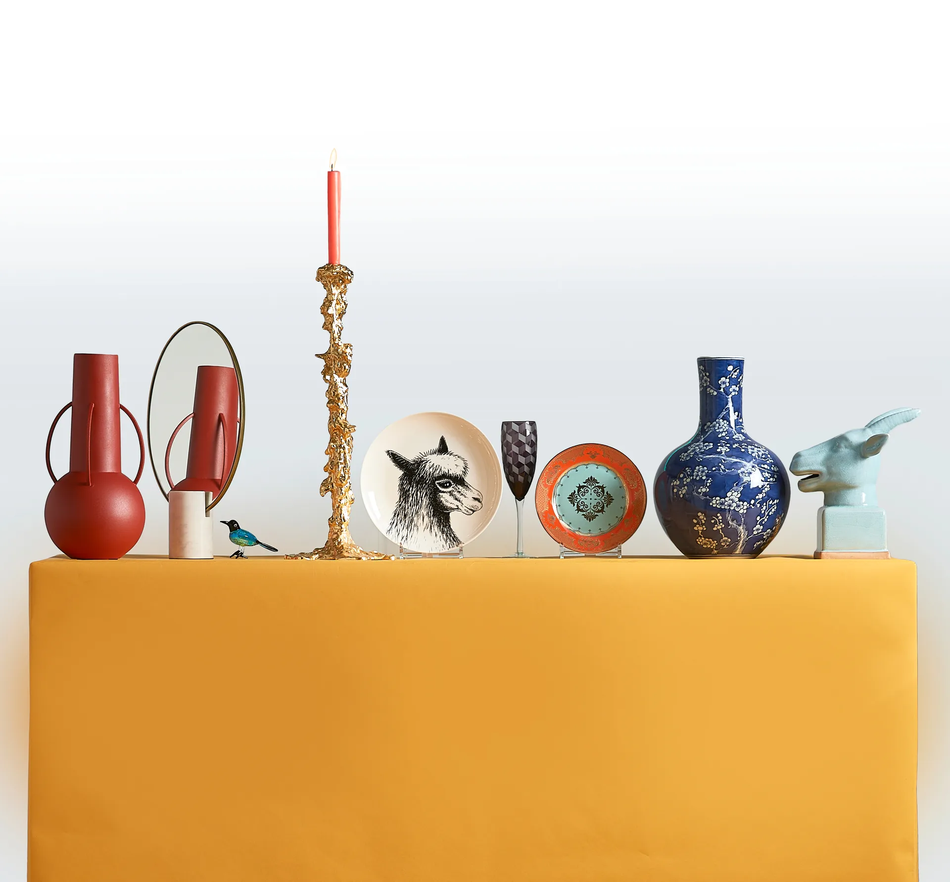 Castiçal Drip XXL 50 cm, Dourado POLSPOTTEN