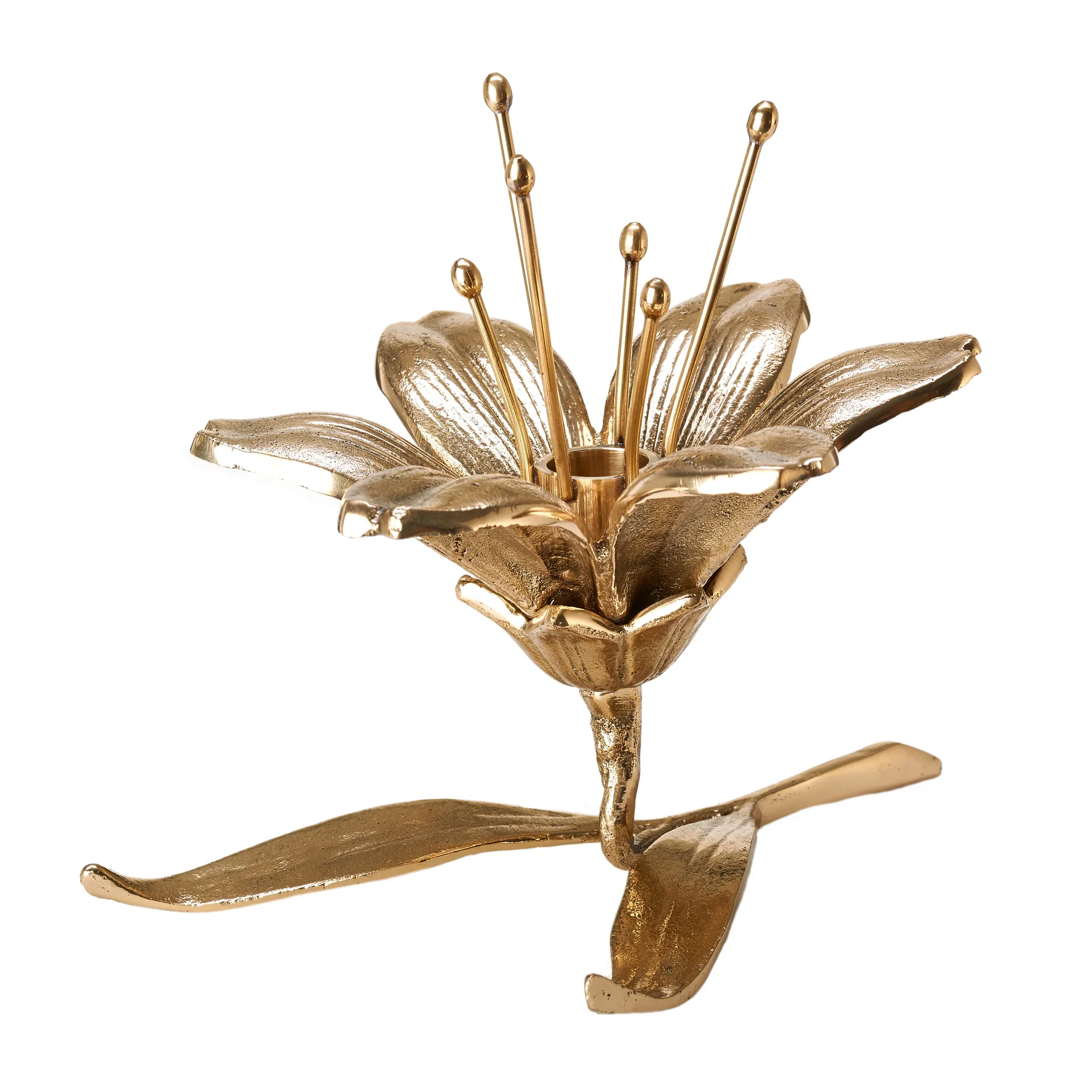 Castiçal Lilly 15 cm, Dourado POLSPOTTEN