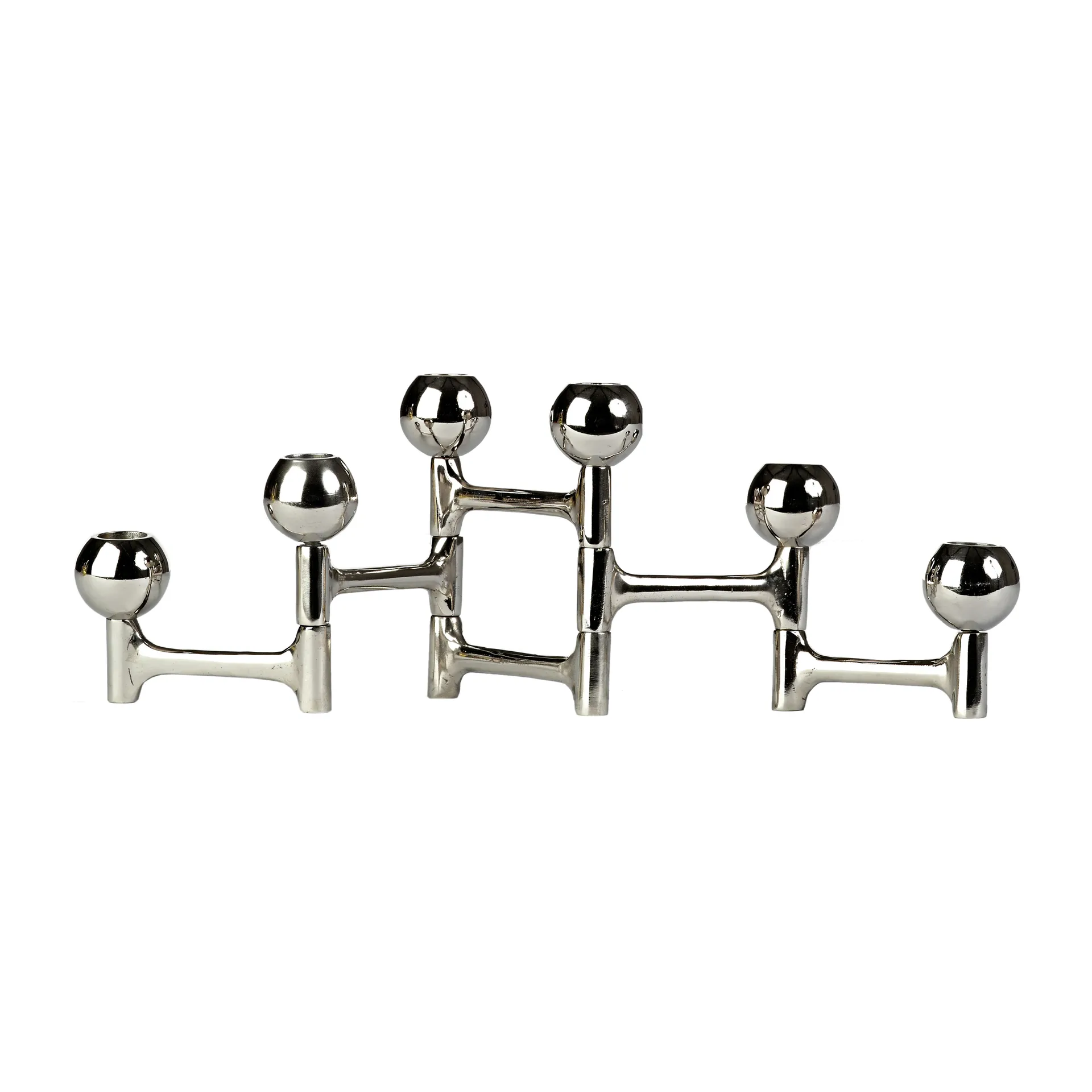 Castiçal Round Folding 48x15cm , Prateada POLSPOTTEN