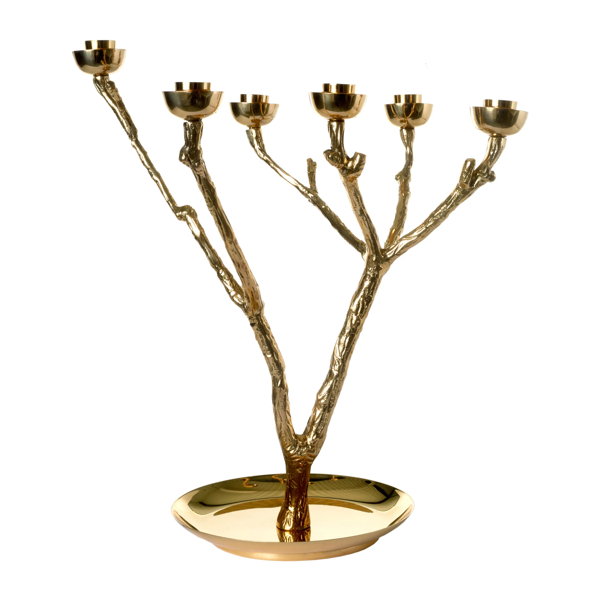 Castiçal Twiggy S 35 cm , Dourado  POLSPOTTEN