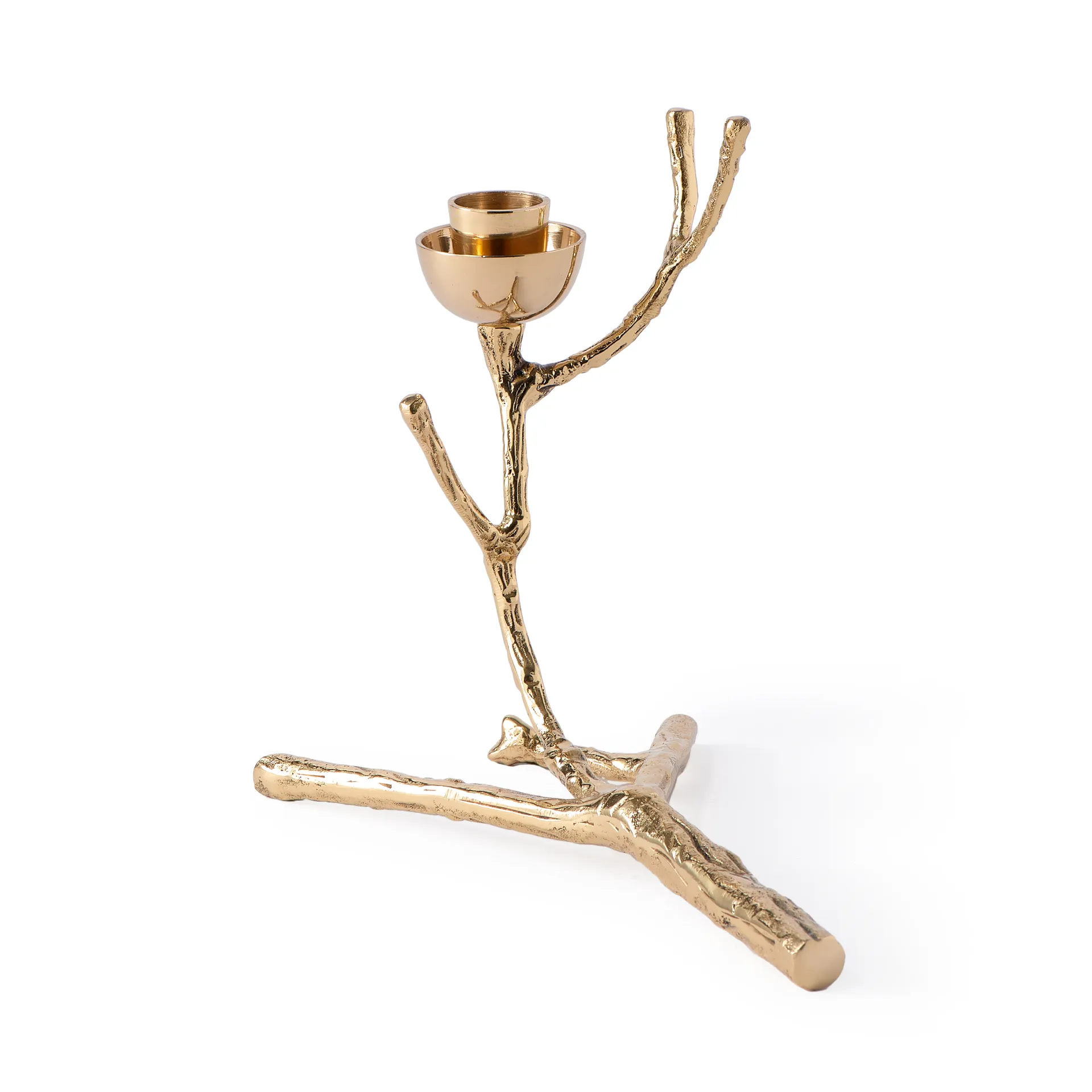Castiçal Twiggy XS 14 cm, Dourado POLSPOTTEN