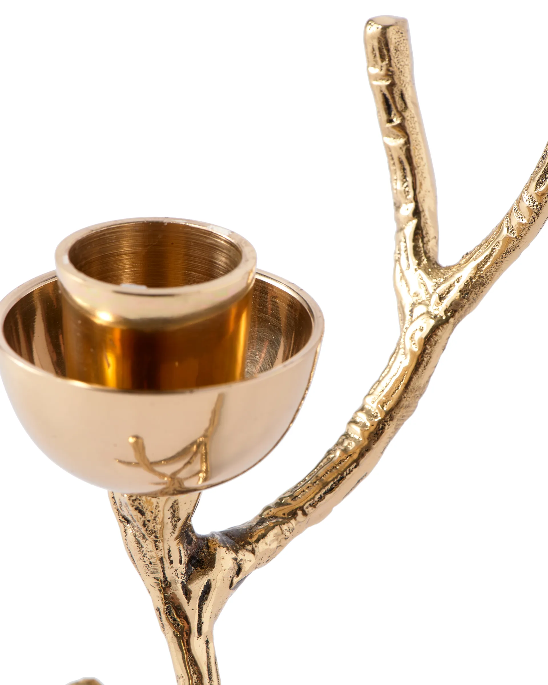 Castiçal Twiggy XS 14 cm, Dourado POLSPOTTEN
