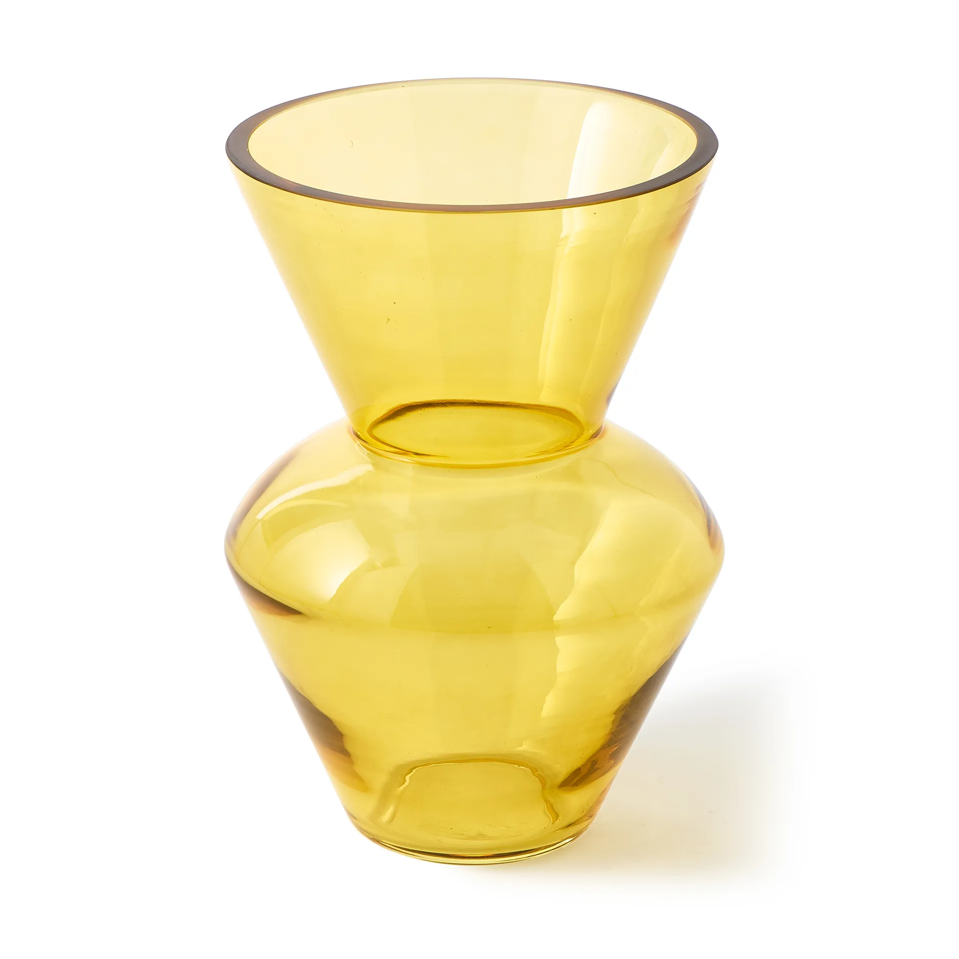 Vaso Fat neck S 35 cm, Amarelo POLSPOTTEN