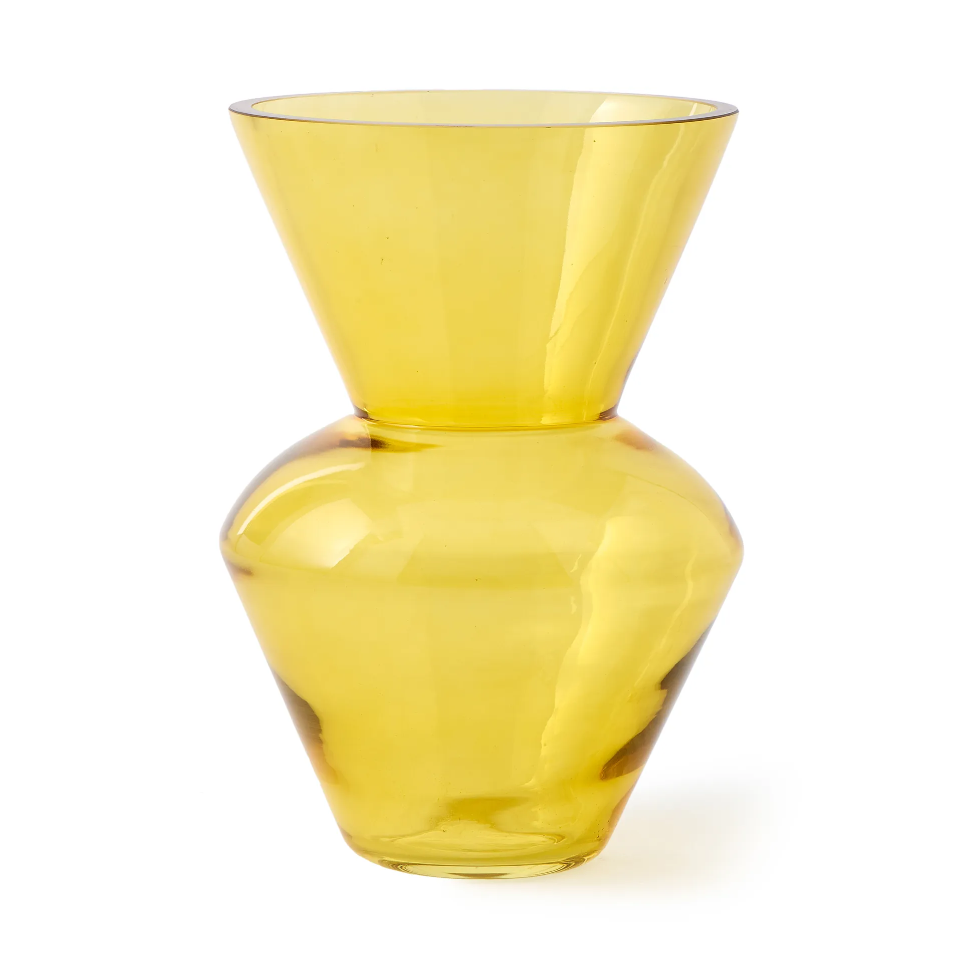 Vaso Fat neck S 35 cm, Amarelo POLSPOTTEN