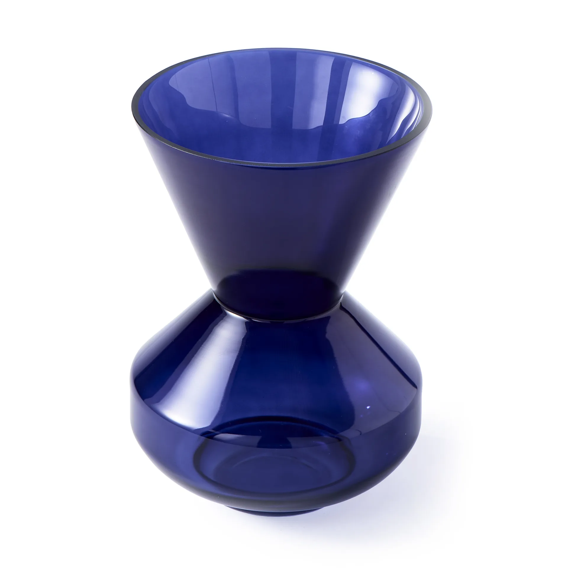 Vaso Thick neck 40 cm , Azul escuro  POLSPOTTEN