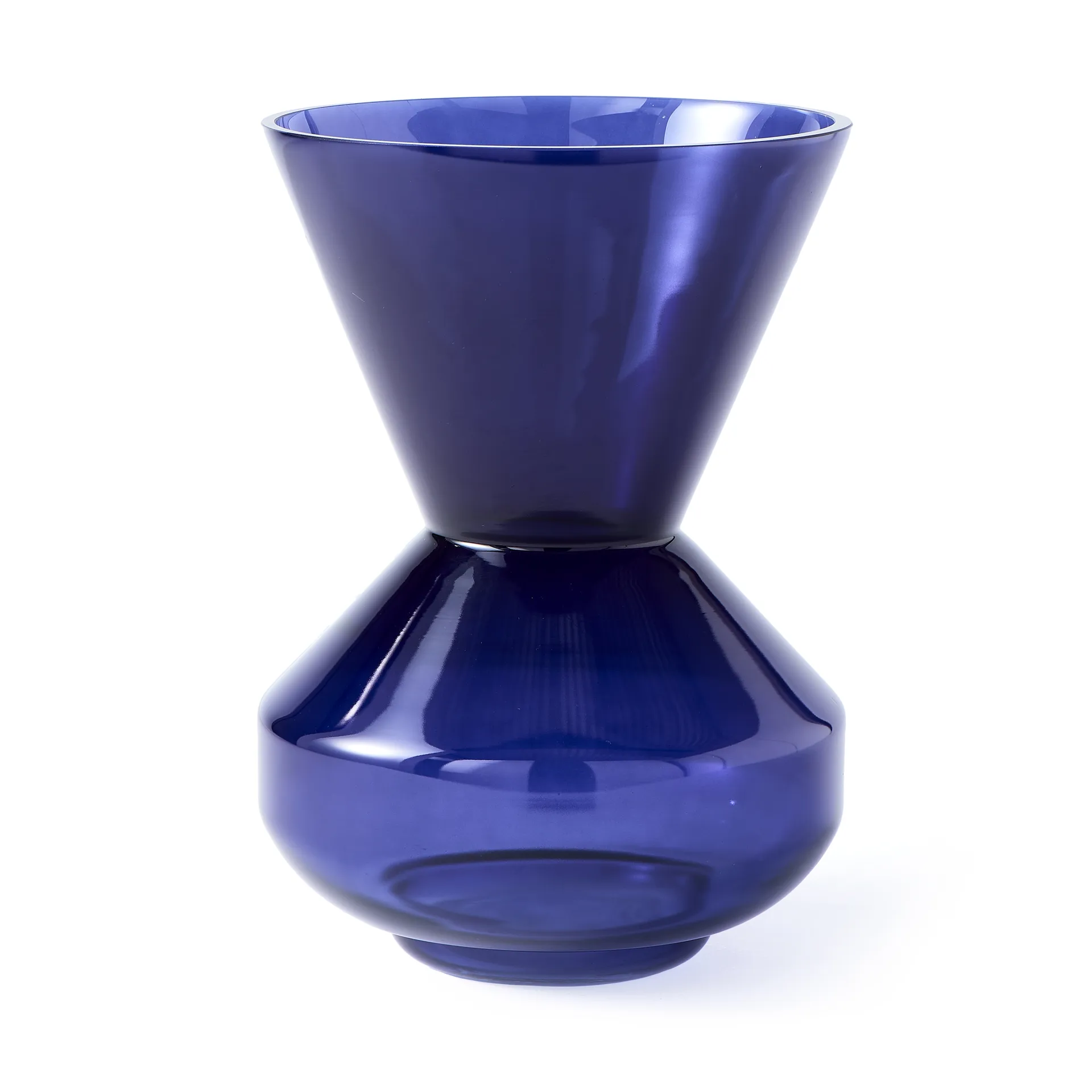 Vaso Thick neck 40 cm , Azul escuro  POLSPOTTEN