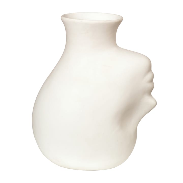 Vaso Upside-down head 25 cm - Branco - POLSPOTTEN