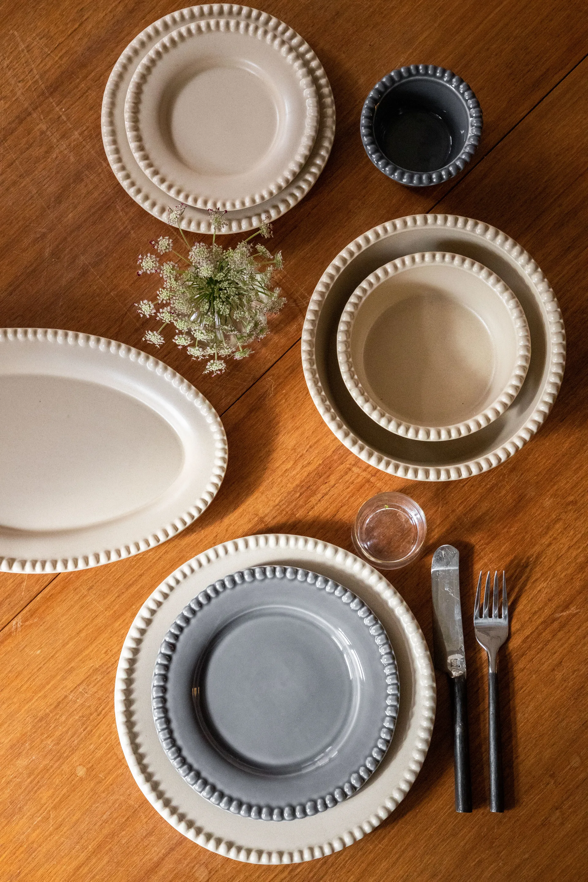 Prato de sobremesa Daria Ø22 cm, 2 un. , clean grey PotteryJo