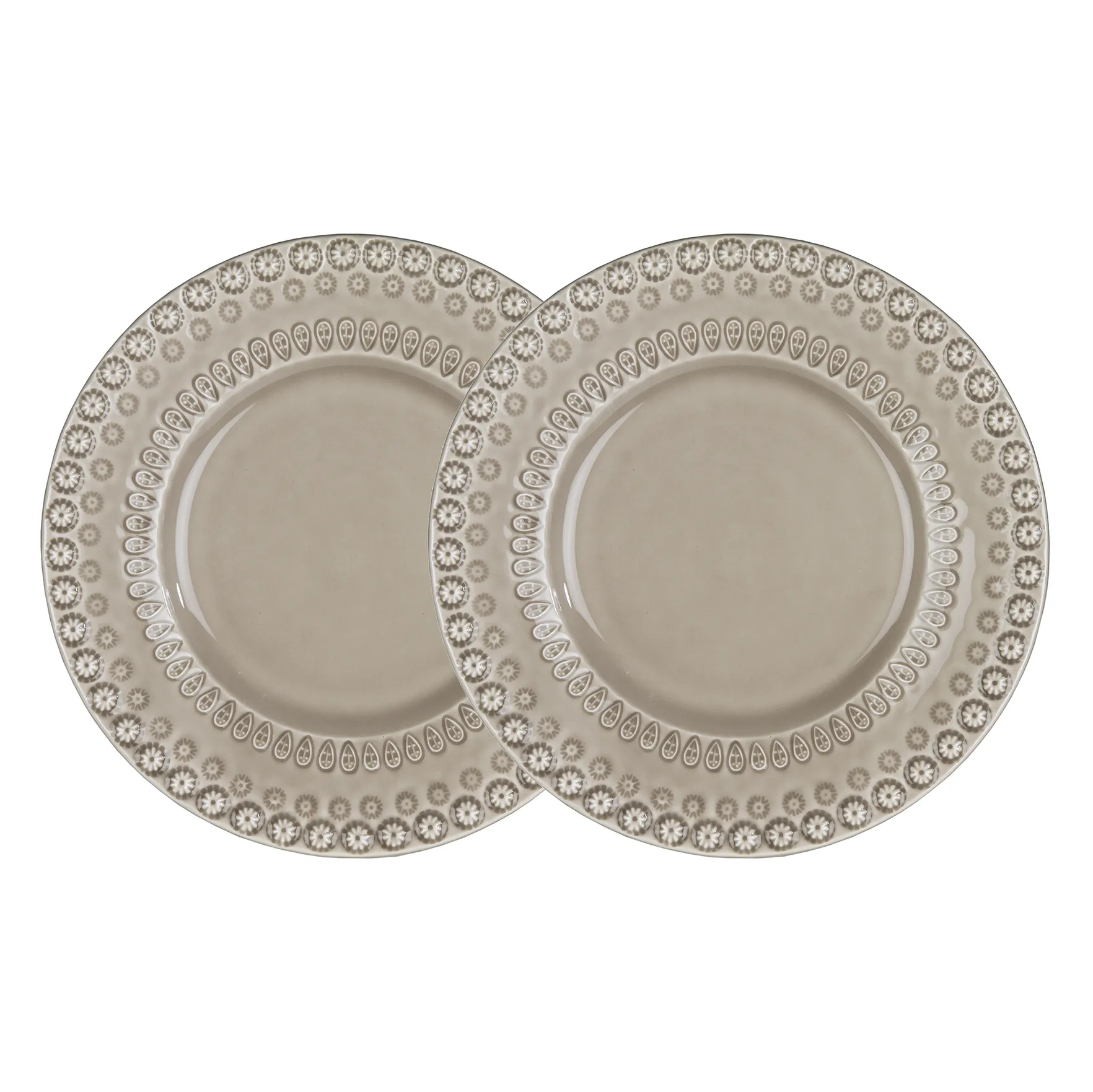 Prato fundo Daisy Ø 29 cm conjunto de 2, greige (bege) PotteryJo