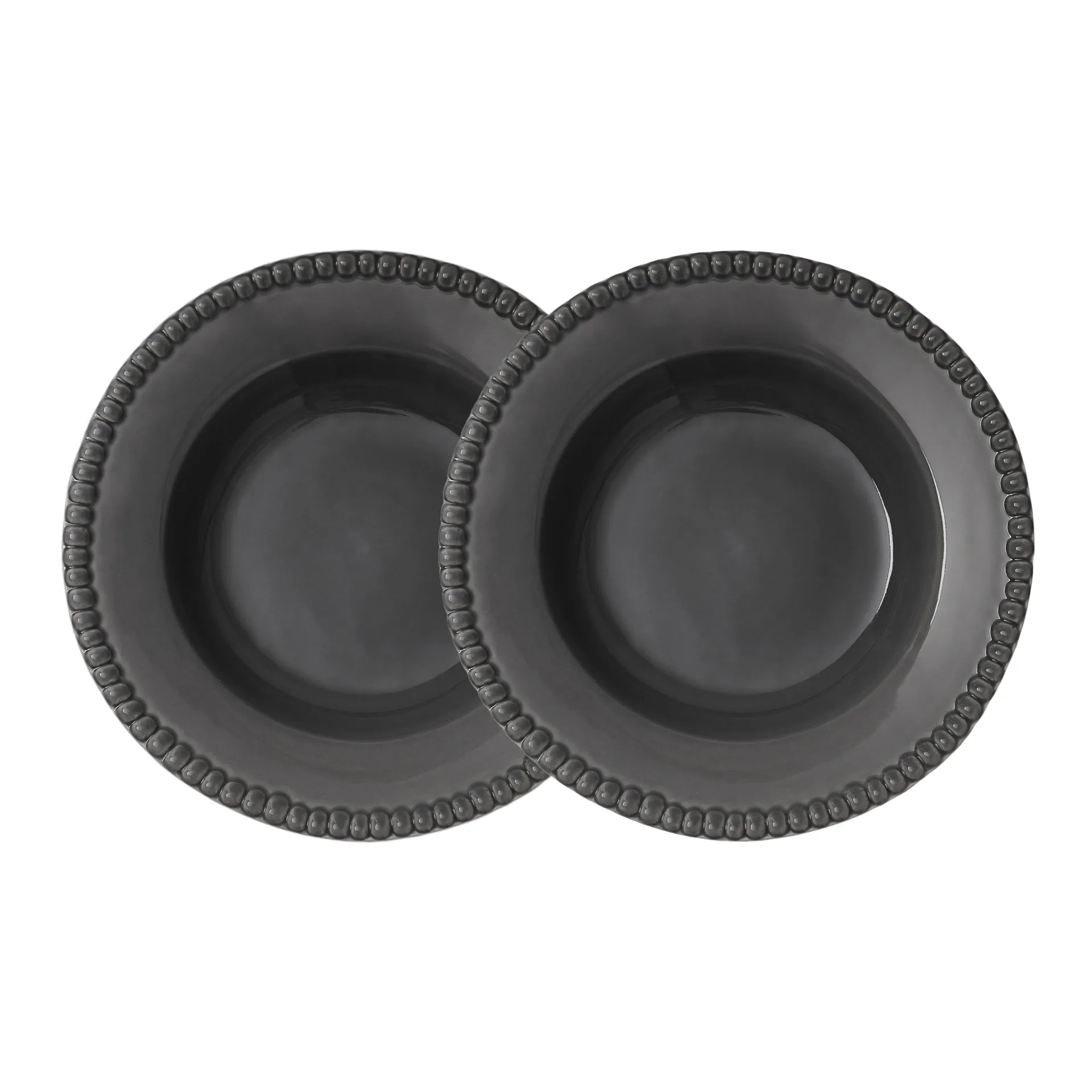 Prato fundo Daria Ø26 cm, 2 un. , clean grey PotteryJo