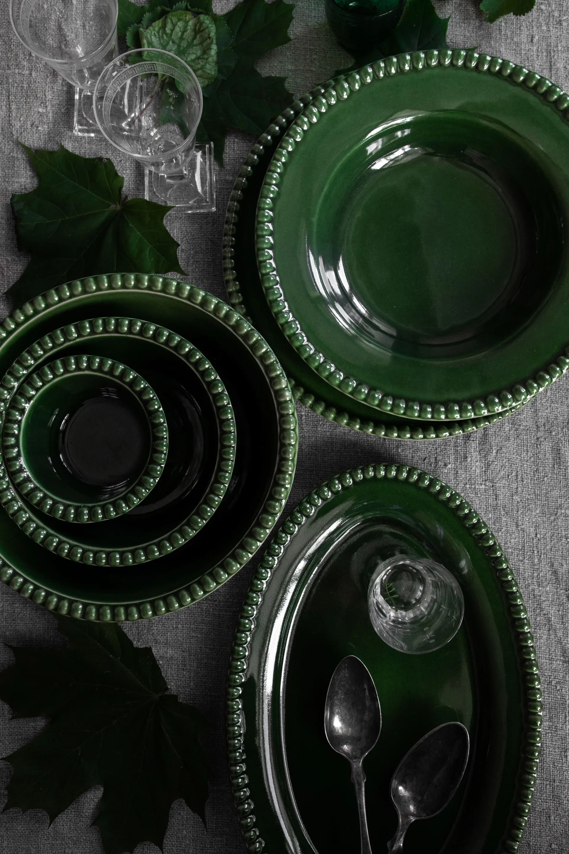 Travessa Daria 35 cm stengods, Moss PotteryJo