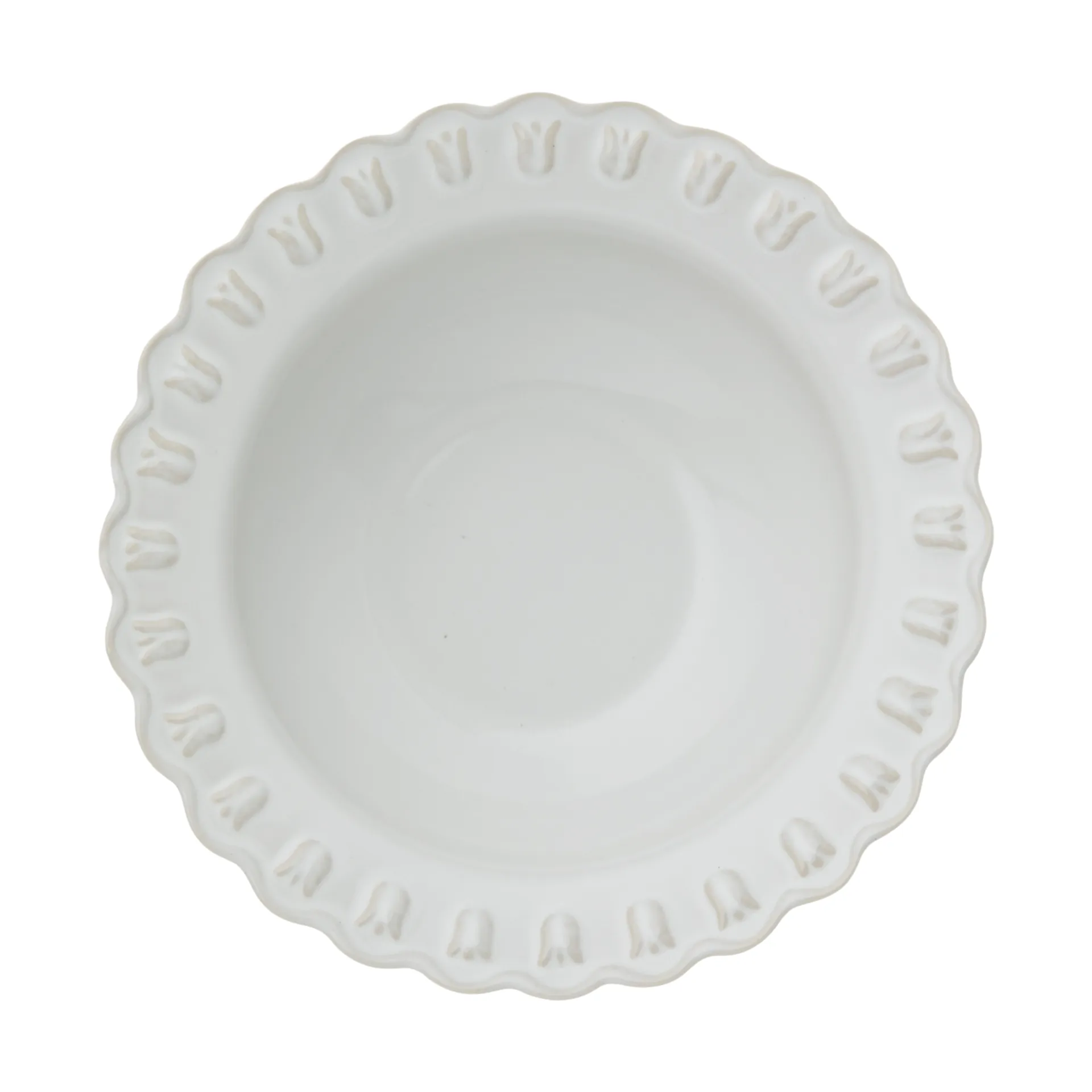 Tulipa prato fundo pequeno Ø17 cm 2 unidades, Branco PotteryJo