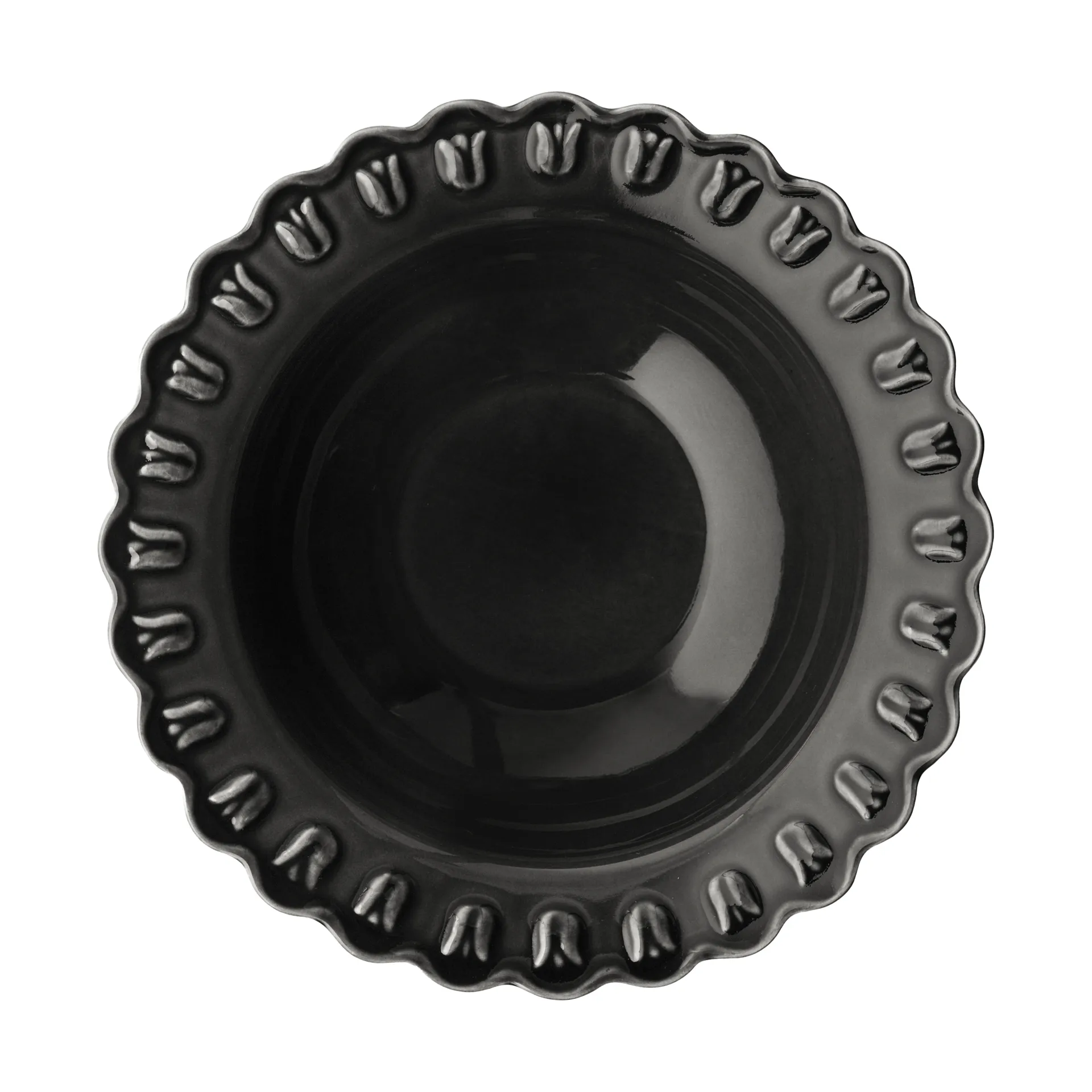 Tulipa prato fundo pequeno Ø17 cm 2 unidades, Quase preto PotteryJo