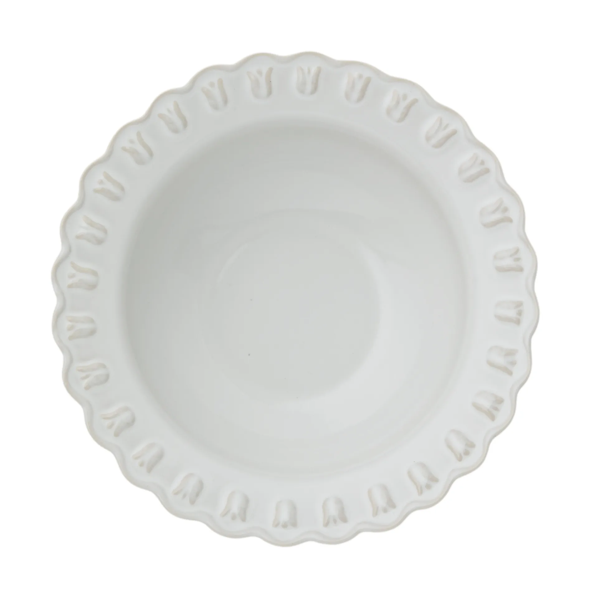 Tulipa tigela de servir grande Ø30 cm, Branco PotteryJo