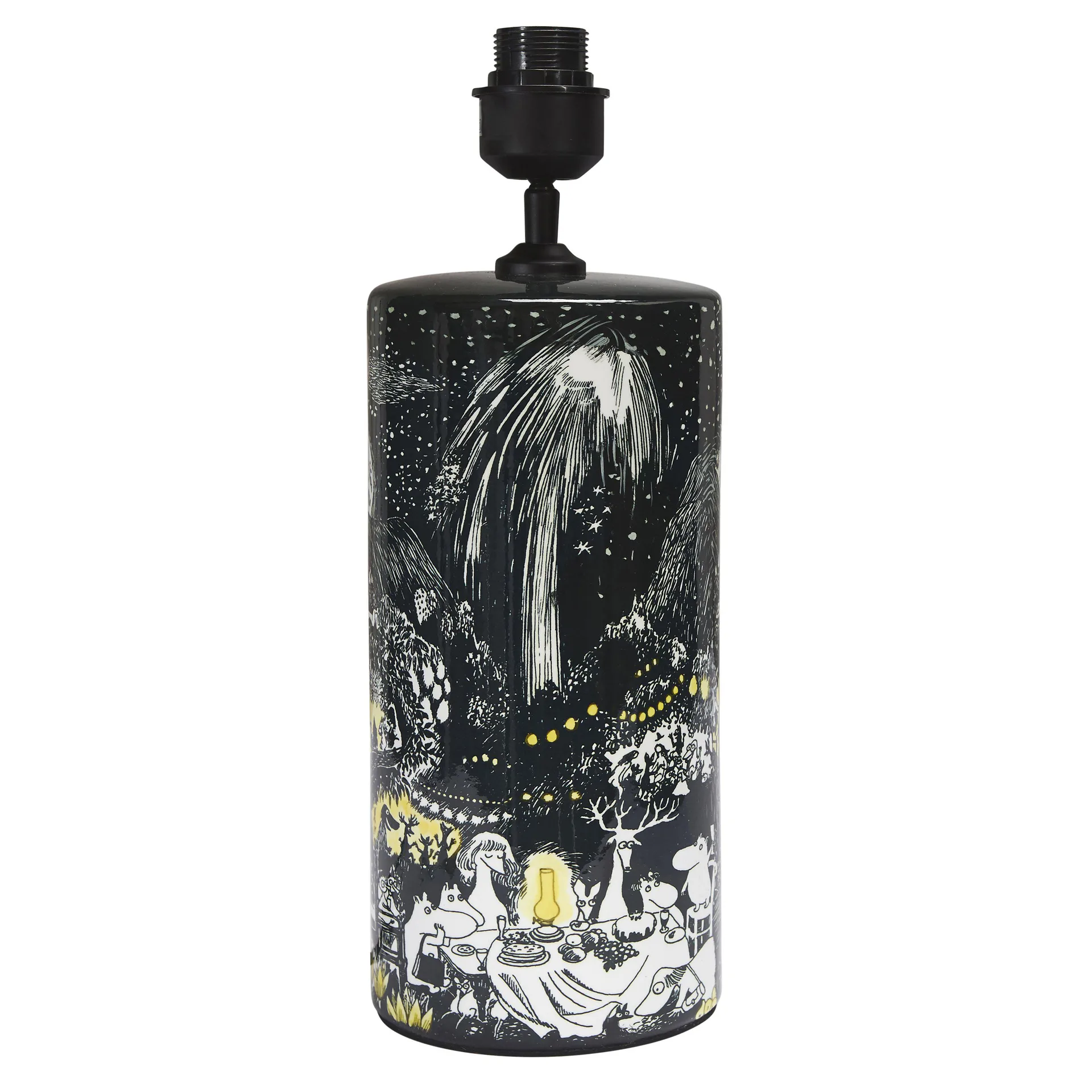 Base de candeeiro Moomin The Family 43 cm, preto PR Home