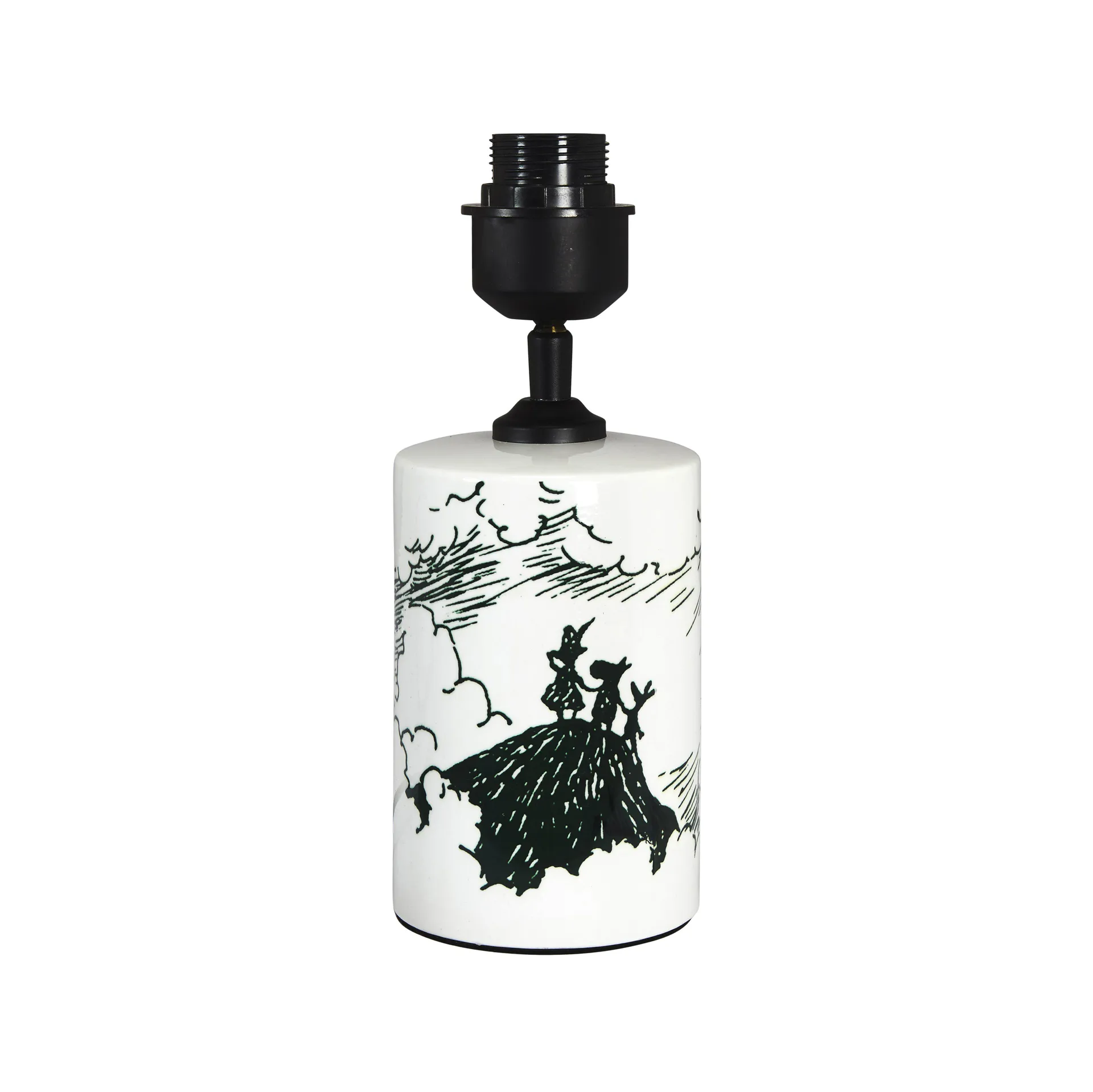 Base de candeeiro Moomin The Storm 27 cm, preto PR Home