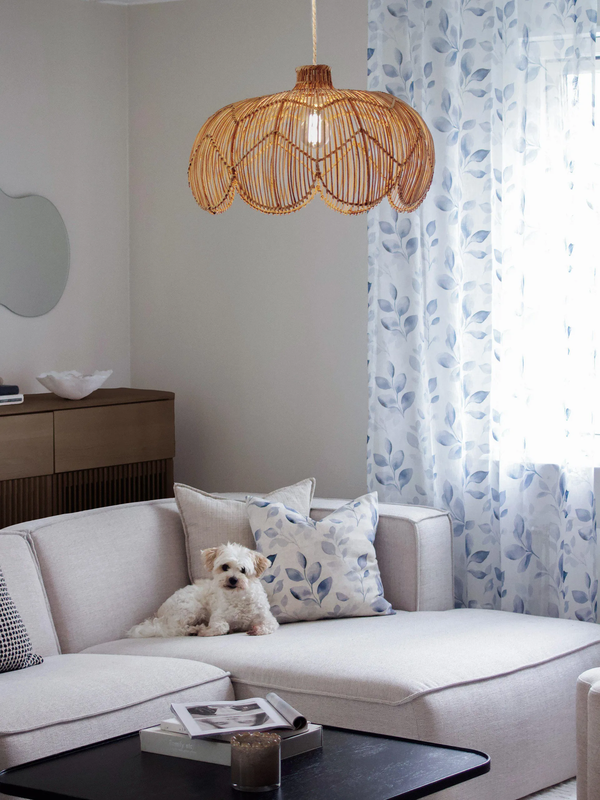 Belle pendente, Natural, Ø53x32 cm PR Home