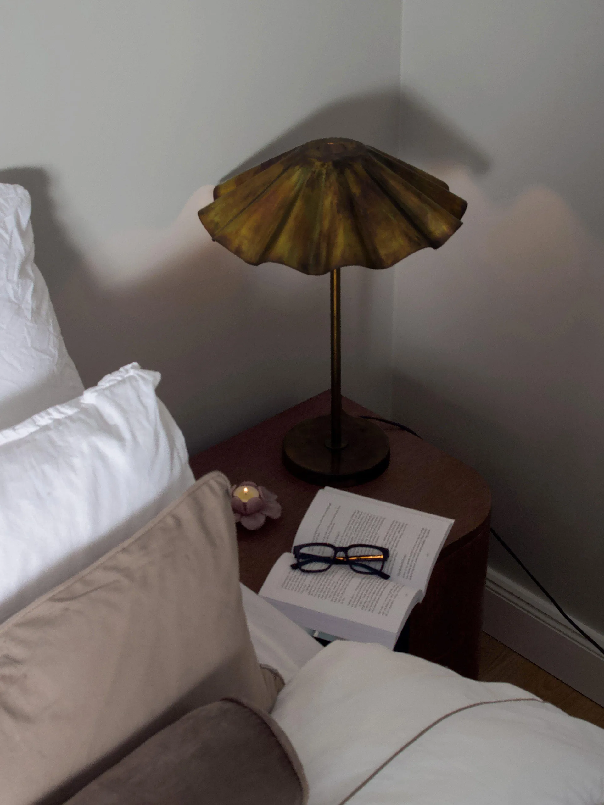 Candeeiro de mesa Aira, Latão queimado, 54 cm PR Home