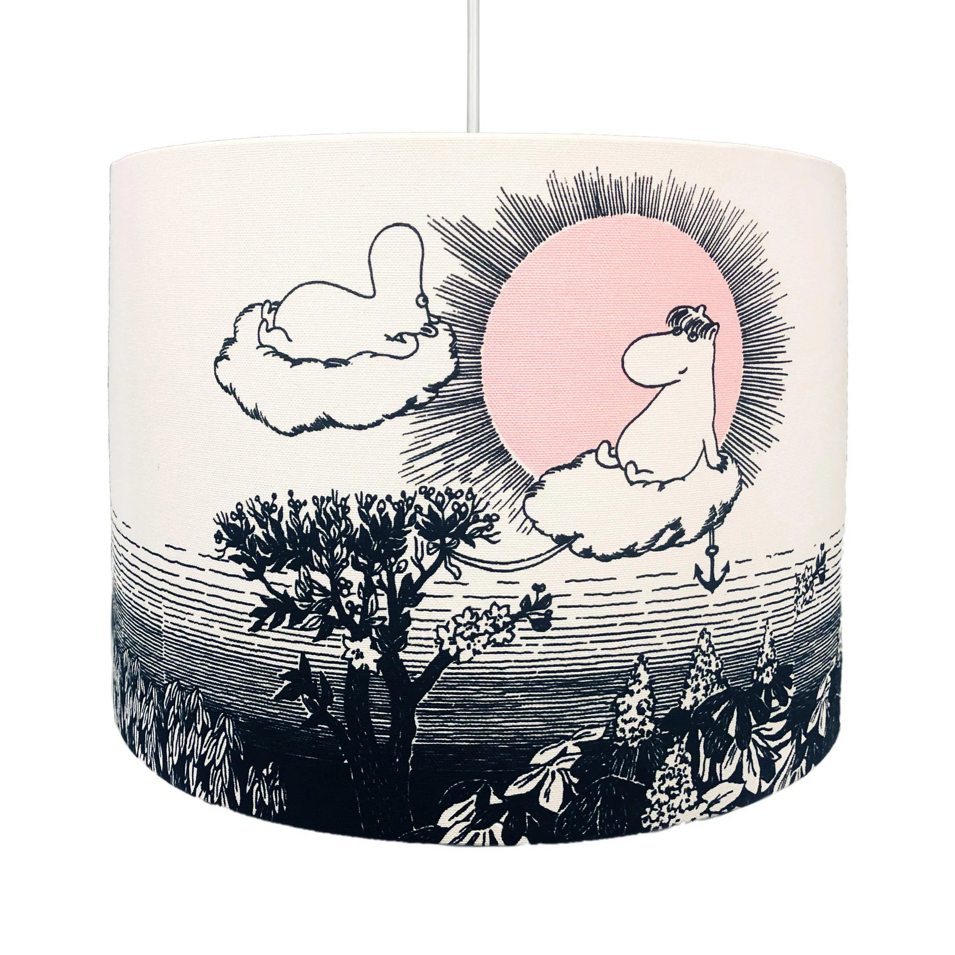 Candeeiro de teto Moomin The Sky Ø35 cm, branco PR Home
