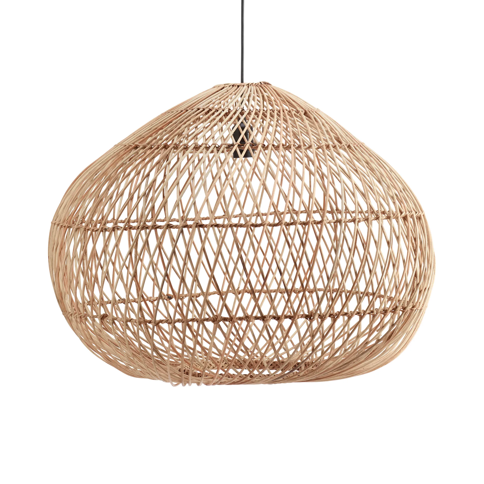 Candeeiro de teto rattan Karen, Ø51 cm PR Home