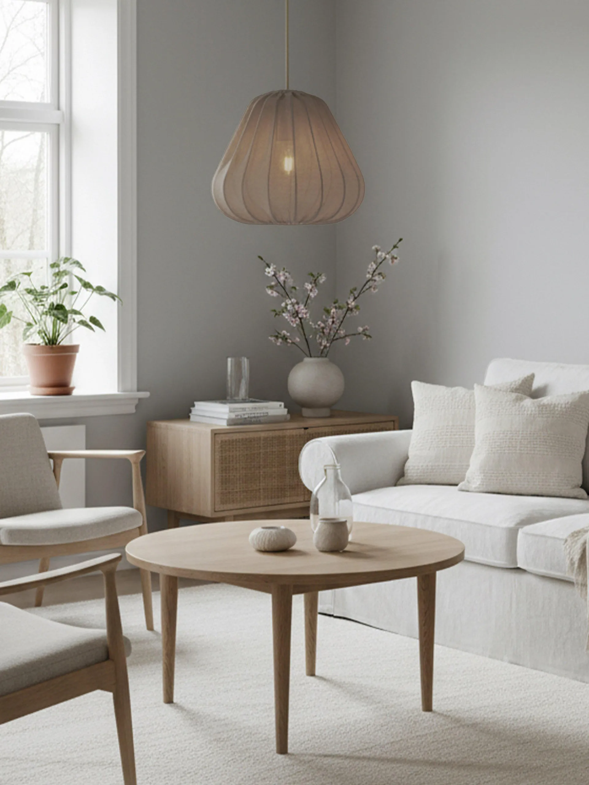 Candeeiro de teto Sienna, Diana musgo, Ø40x35 cm PR Home