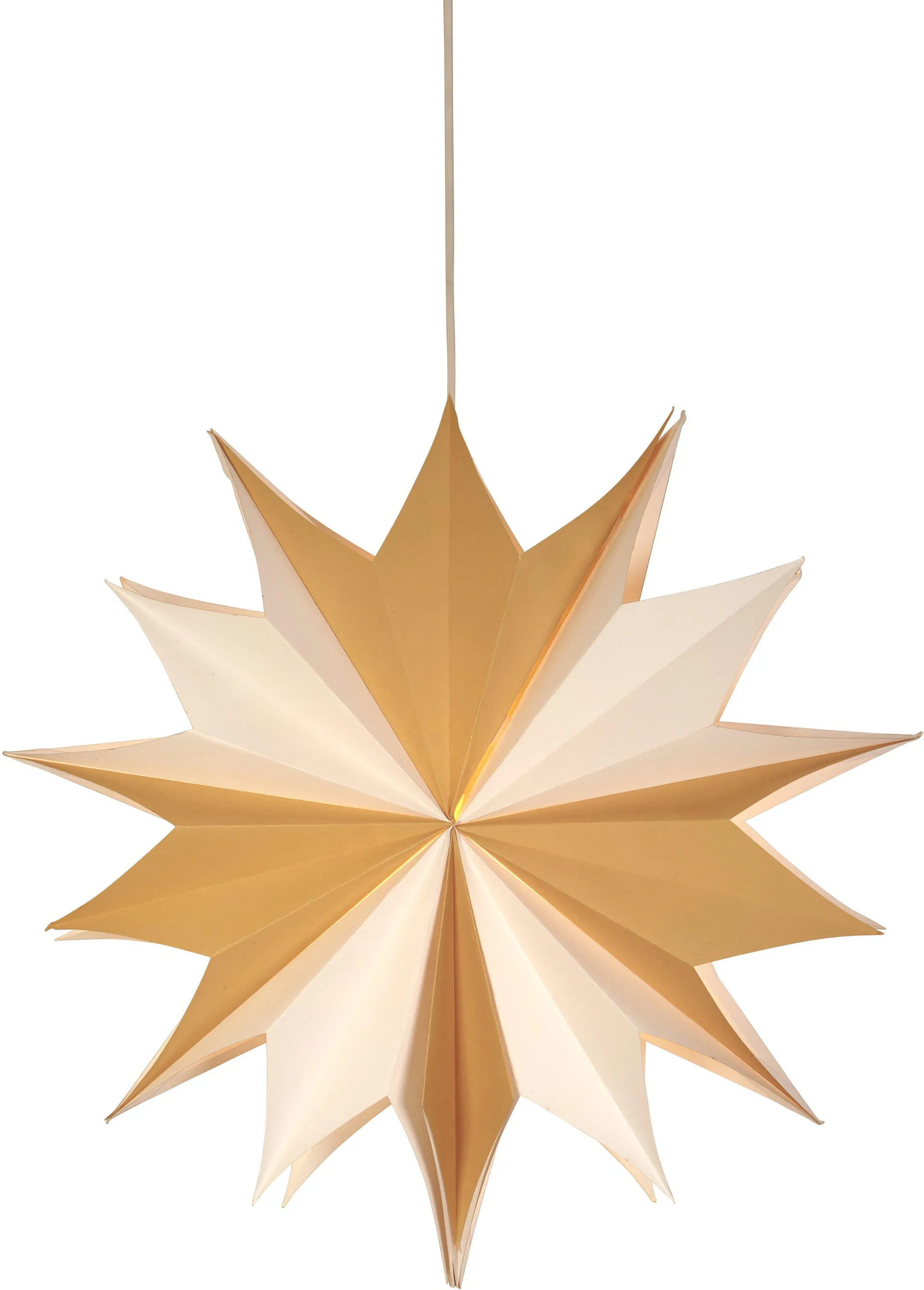 Estrela de natal Bellatrix Ø60 cm, Branco-natural  PR Home