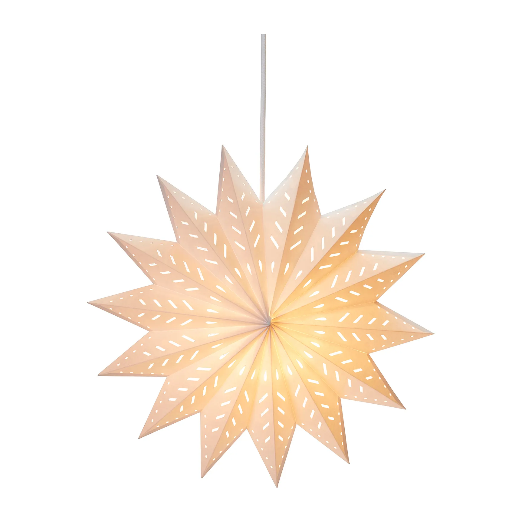 Estrela do advento Alfa, Branco, 50 cm PR Home